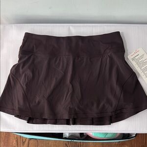 NWT Lululemon  Dark Maroon Circuit Breaker Skirt size 4